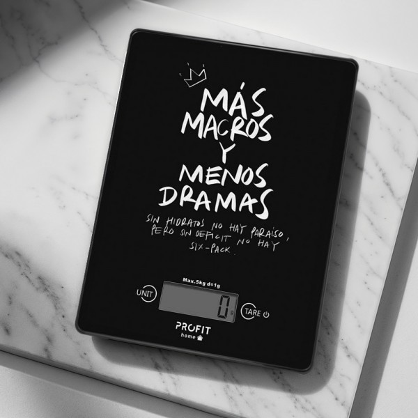 Báscula Negra Más Macros y Menos Dramas
